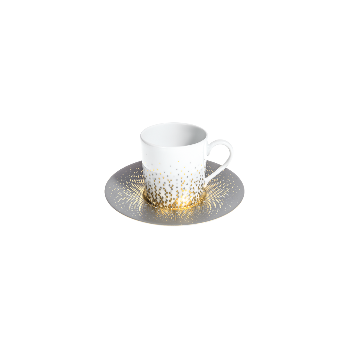 Tasse et soucoupe café Souffle d'or