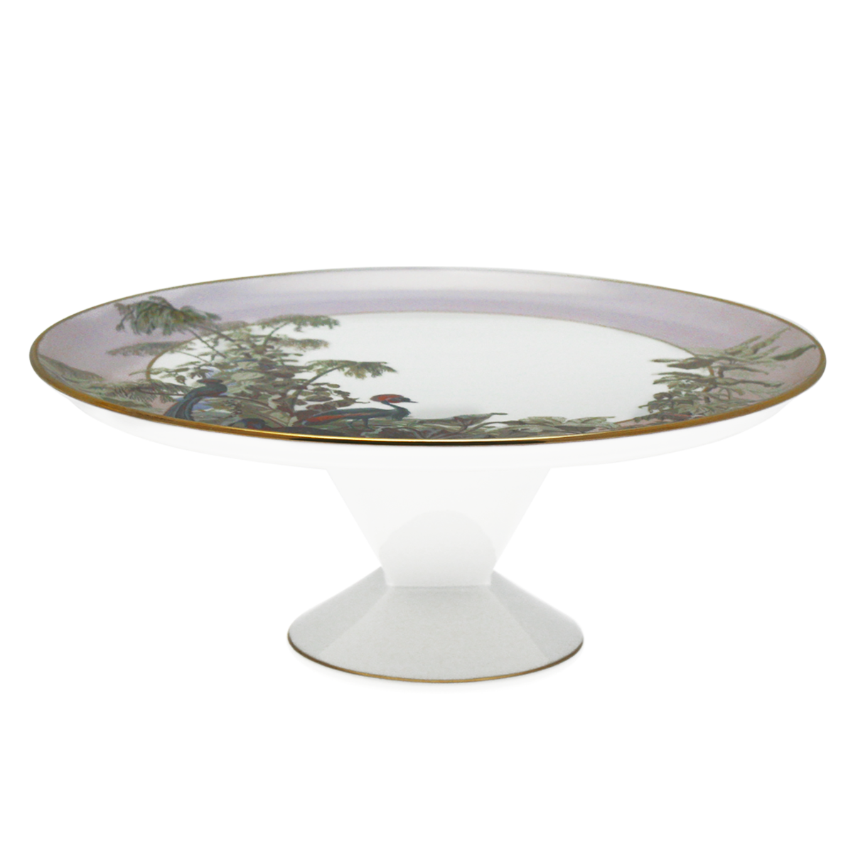 Plat à tarte sur pied Le Brésil - Manufacture Zuber