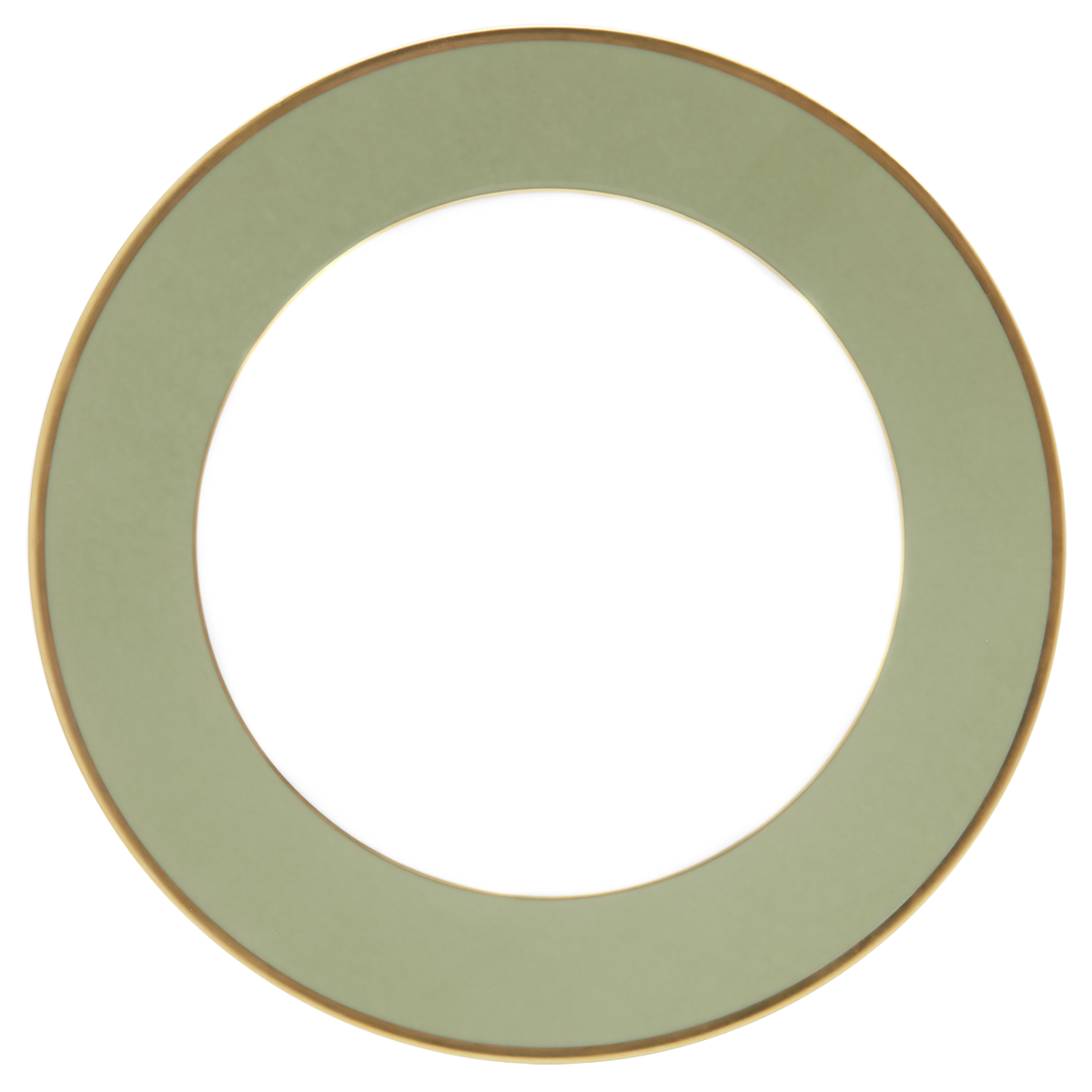 Service plate Les Présentations vert pale or