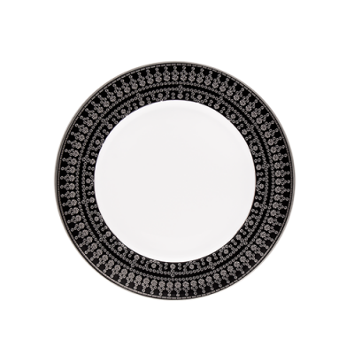 tiara noir et platine assiette dessert