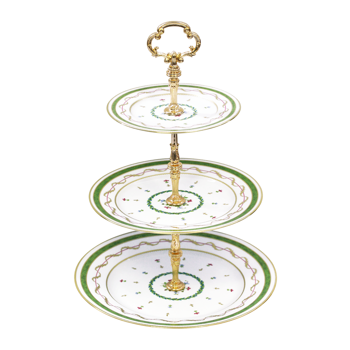 Porte douceur Vieux Paris Vert en porcelaine