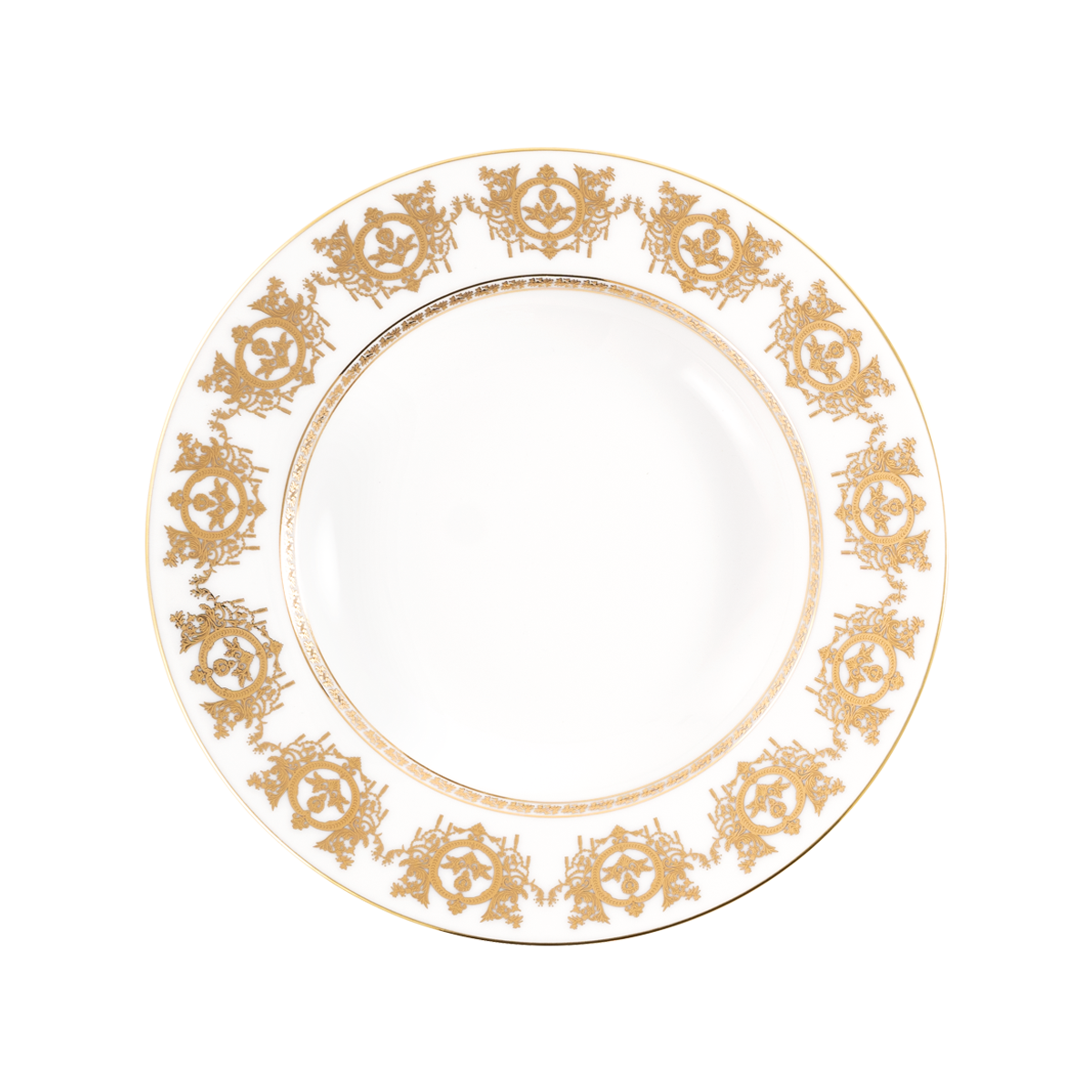 Assiette Creuse à Aile Impérial Blanc Ritz Paris