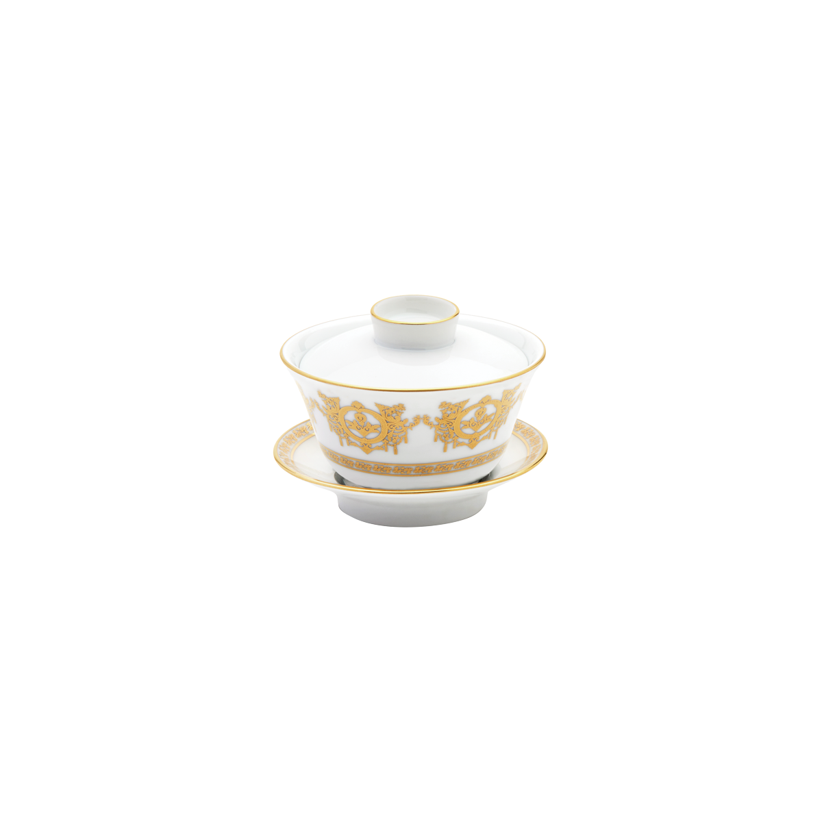 Tasse et soucoupe thé chinoise Ritz Impérial blanc - Ritz Paris