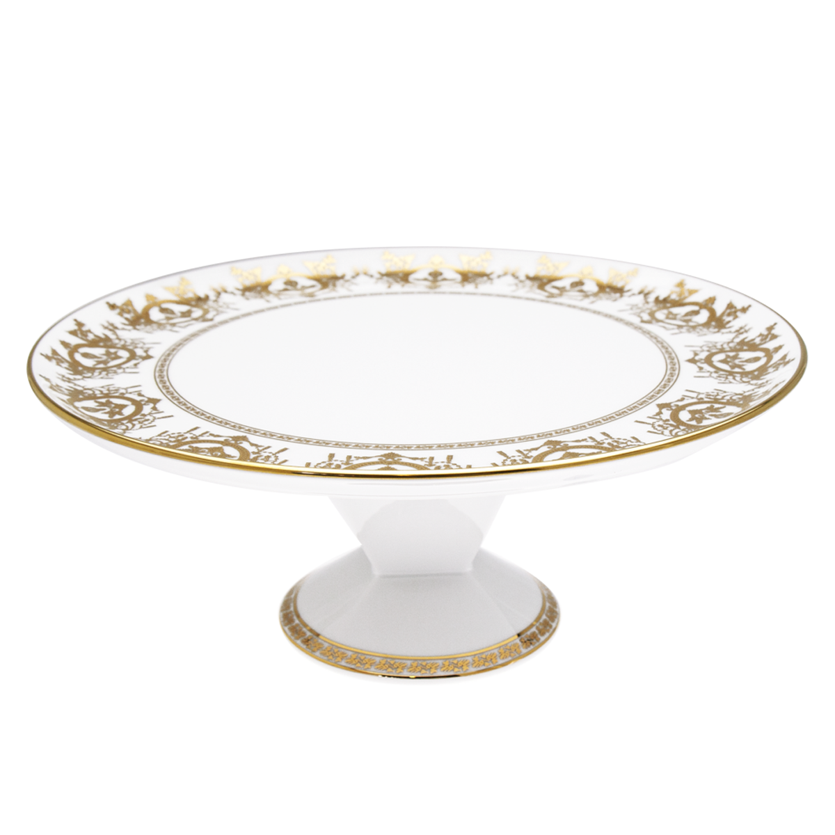 Plat à tarte sur pied Ritz Impérial blanc - Ritz Paris