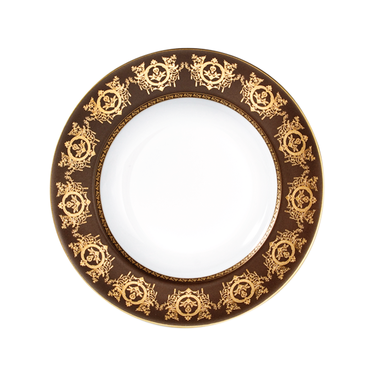 Assiette creuse à aile Ritz Impérial bronze - Ritz Paris