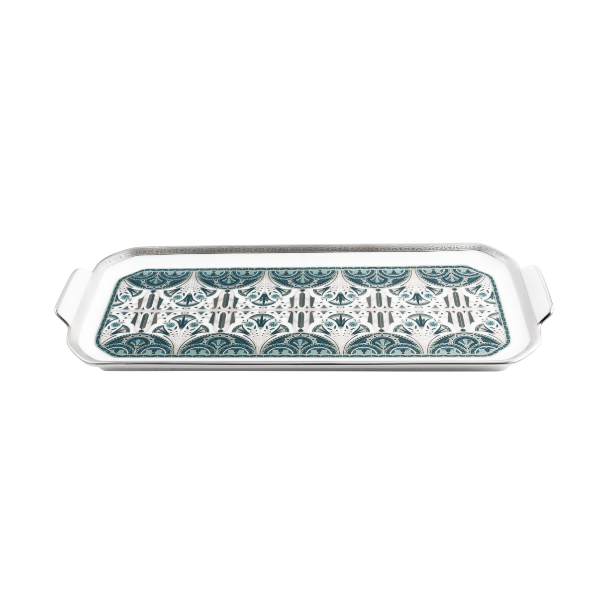 Plat à cake Rêves du Nil vert platine