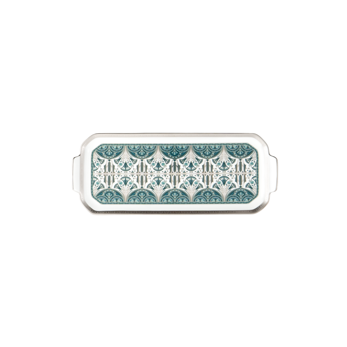 Plat à cake Rêves du Nil vert platine