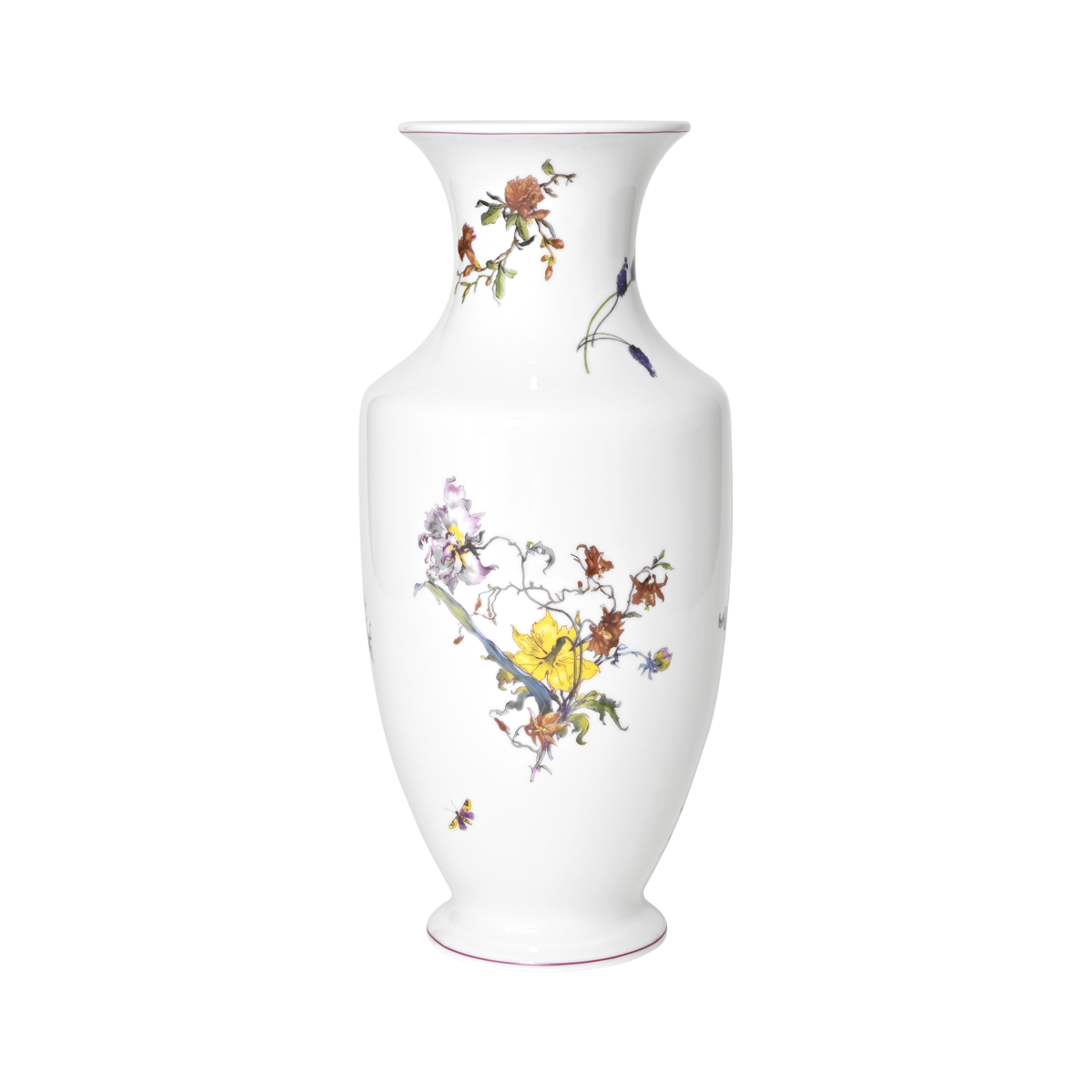 Vase 36cm Fleurs d'Auteuil