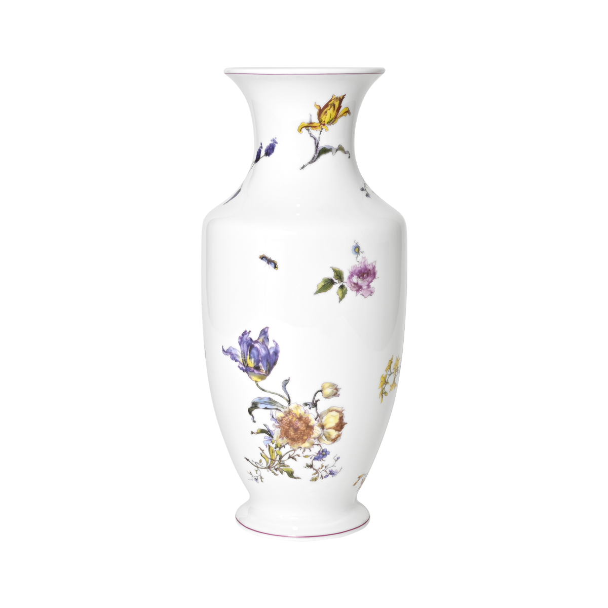 Vase 36cm Fleurs d'Auteuil