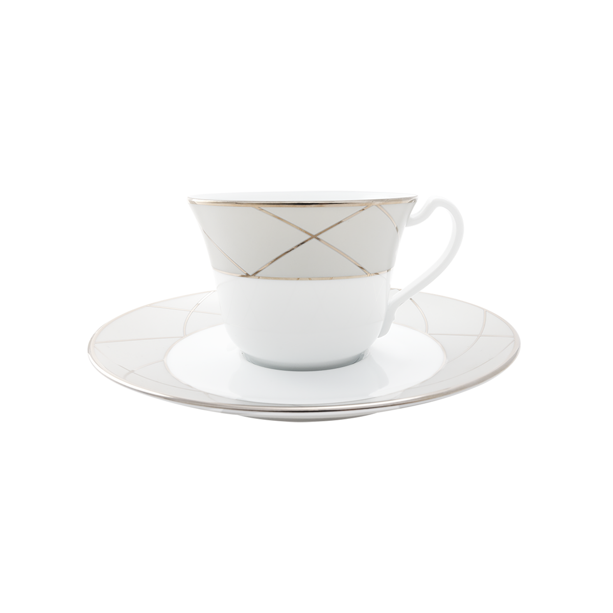 Clair de Lune Tasse et soucoupe déjeuner XL Haviland